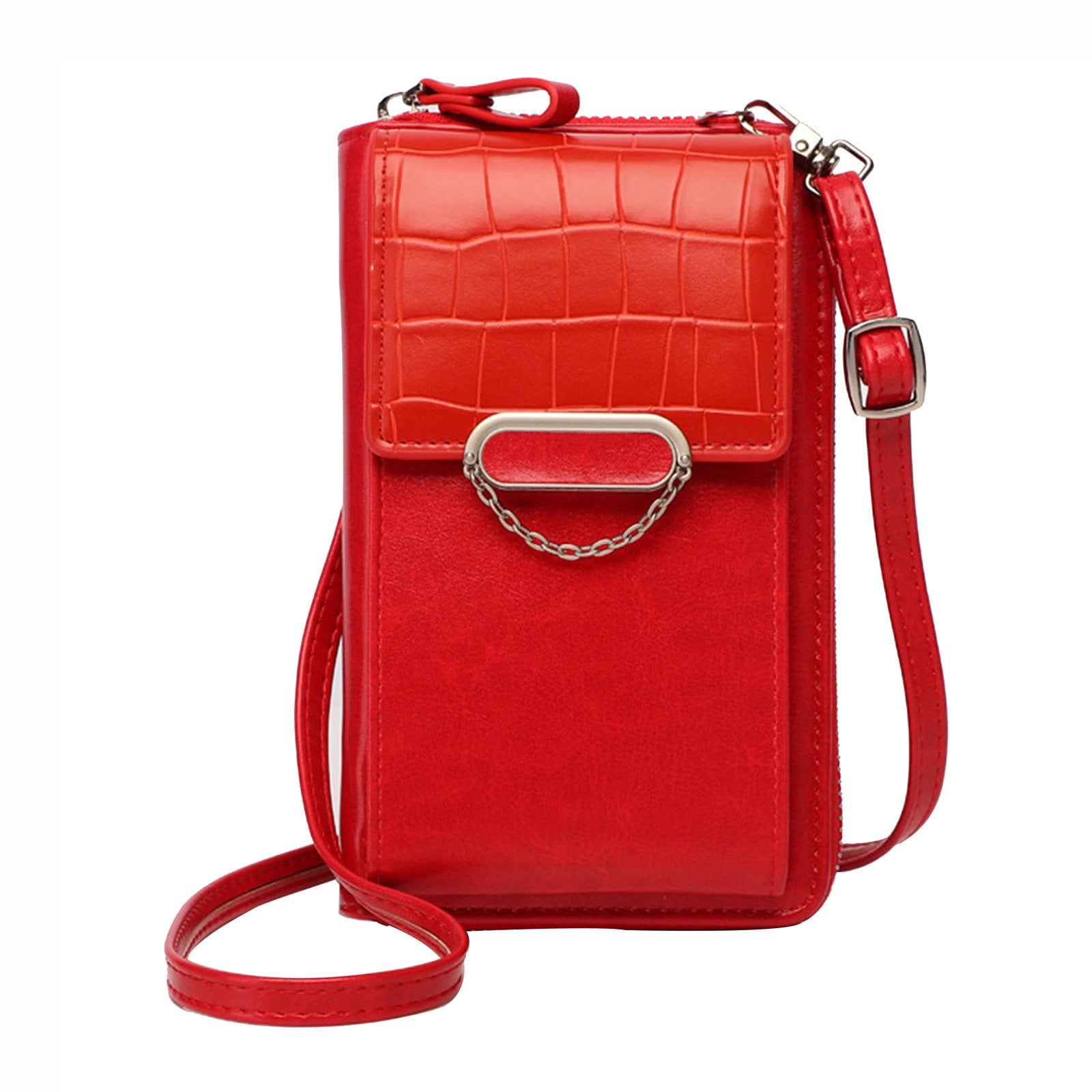 Vertical Crossbody Satchel - Womens Leather Shoulder Bag with