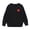 1-381Black1282, variant on HAYIMI Baby Kids Girls Long Sleeve Button Sweater Girl Crew Neck Knitwear Tops