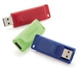 thumbnail image 1 of VERBATIM 8GB Store 'n' Go USB Flash Drive - 3pk - Red, Green, Blue, 1 of 16