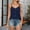 Navy, variant on FDGIU Women's V Neck Tank Tops - Solid Color Sleeveless Blouse for Business Casual Summer Cami