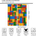 thumbnail image 2 of Building Block Toy Curtains，Abstract Contour Colorful Plastic Toy Brick Geometric Print Pattern Window Drapes for Boys Girls Bedroom Playroom Living Room Set 2 Panels,55x63 Inches, 2 of 8