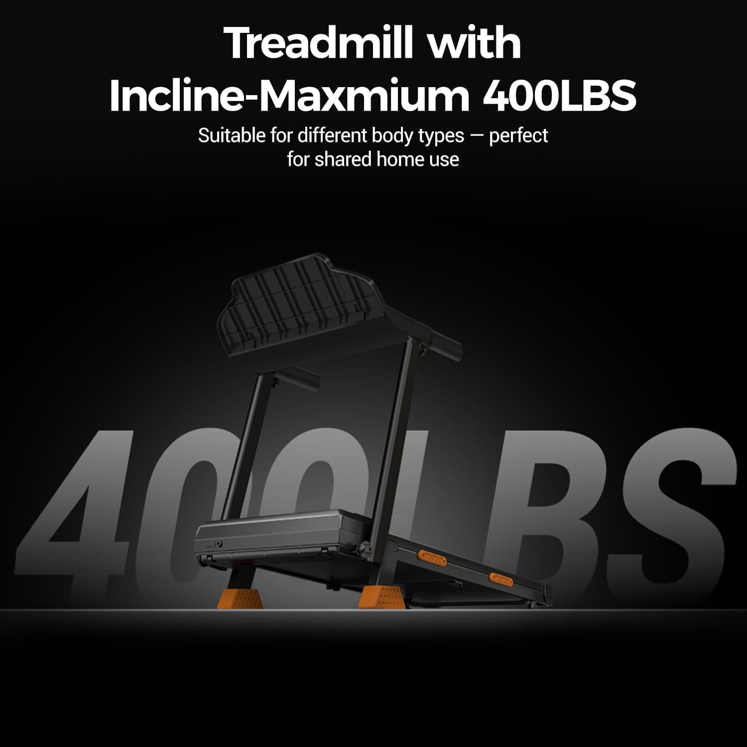 16% Treadmills for Home with Handle, 3 in 1 Portable Treadmill with Incline, Foldable Treadmill with Three Screen, 12 Preset Programs, 400Lbs