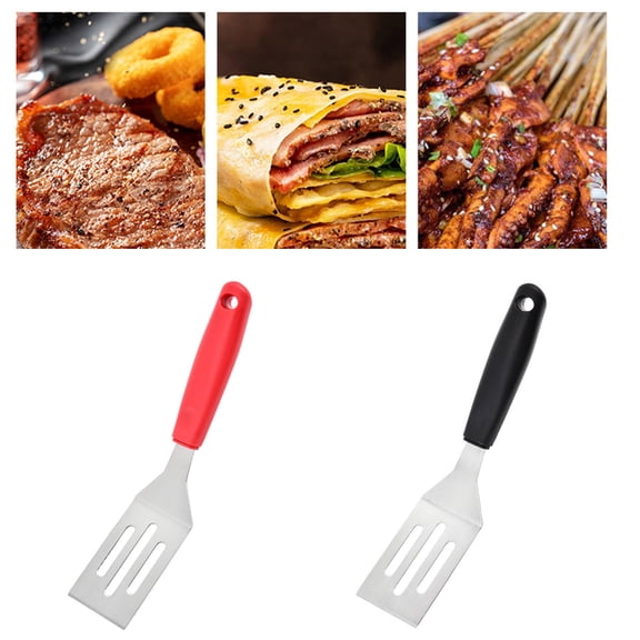 GeBuSn Pampered Mini Chef Serving Spatula Turner For Serving Flipping Small Icing Small Metal Grill Spatula For Pancakes Pie Cookies Or Barbecue Etc Metal Spatulas Metal Spatulas (Black)