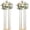 Gold, variant on 2 Pcs 24 Inches Matte Black Wedding Flower Stand Metal Iron Display Rack Floor Vase Column Centerpiece for Event Party Anniversay Ceremony Decoration