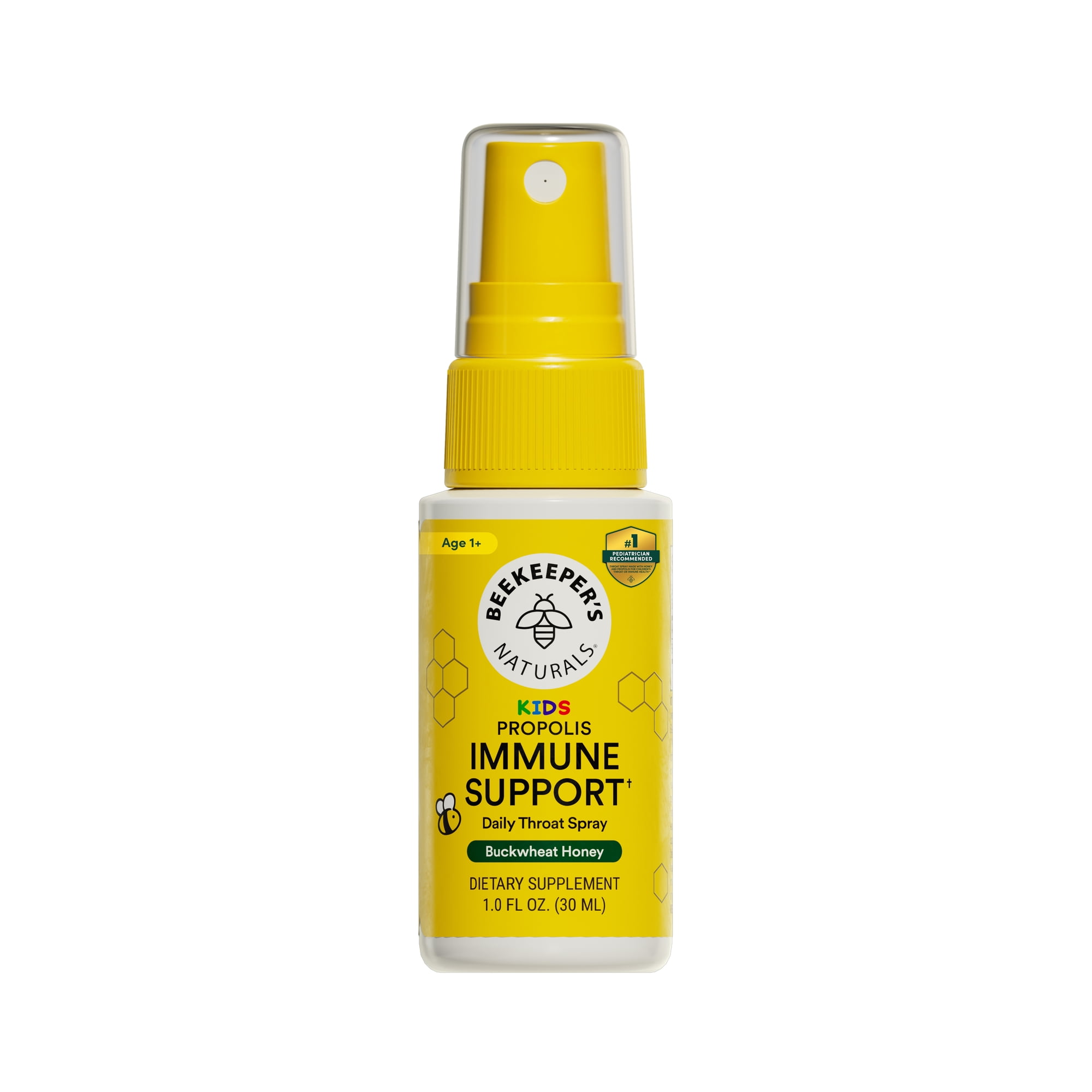 Beekeeper's Naturals Kid's Propolis Throat Spray, Natural Immune Support, 1 fl oz