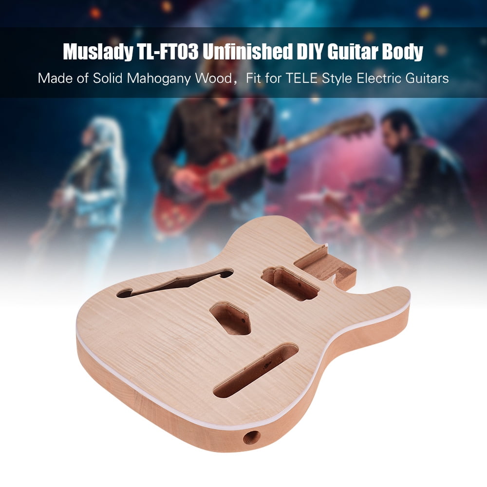 Muslady TL F Unfinished Electric Guitar Body Blank Guitar Body