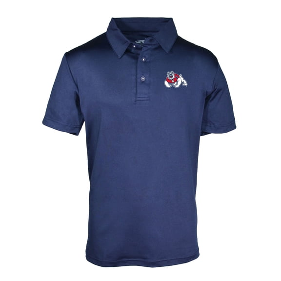 Youth Garb Navy Fresno State Bulldogs Blake Youth Polo