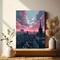 thumbnail image 6 of Edgy Modern Cityscape Canvas Print Home Interior Wall Decor, 6 of 8