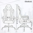 thumbnail image 3 of FDW Office Chair Ergonomic Executive Swivel Rolling, Lumbar Support, Camo, 3 of 7
