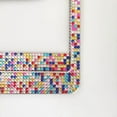 thumbnail image 4 of 2Pack Multicoloured Bling License Plate Frame for Women,2 Pack Stainless Steel Rhinestone License Plate Frames, 4 of 6