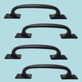 thumbnail image 7 of Renovators Supply 4 Pack Cabinet Handles 6" Black Wrought Iron Drawer Pulls/Kitchen Cabinet Handles w/Screws, 7 of 7