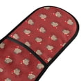 thumbnail image 2 of Dailycode Double Sided Oven Mitt with Loop Heat Resistant Kitchen Long Potholders 7" x 35" Capybara with Christmas Head, 2 of 6