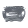 thumbnail image 7 of Women's Metallic Shiny Tube Top - Strapless Party Crop Top for Rave, Festival & Night Out Silver, 7 of 7