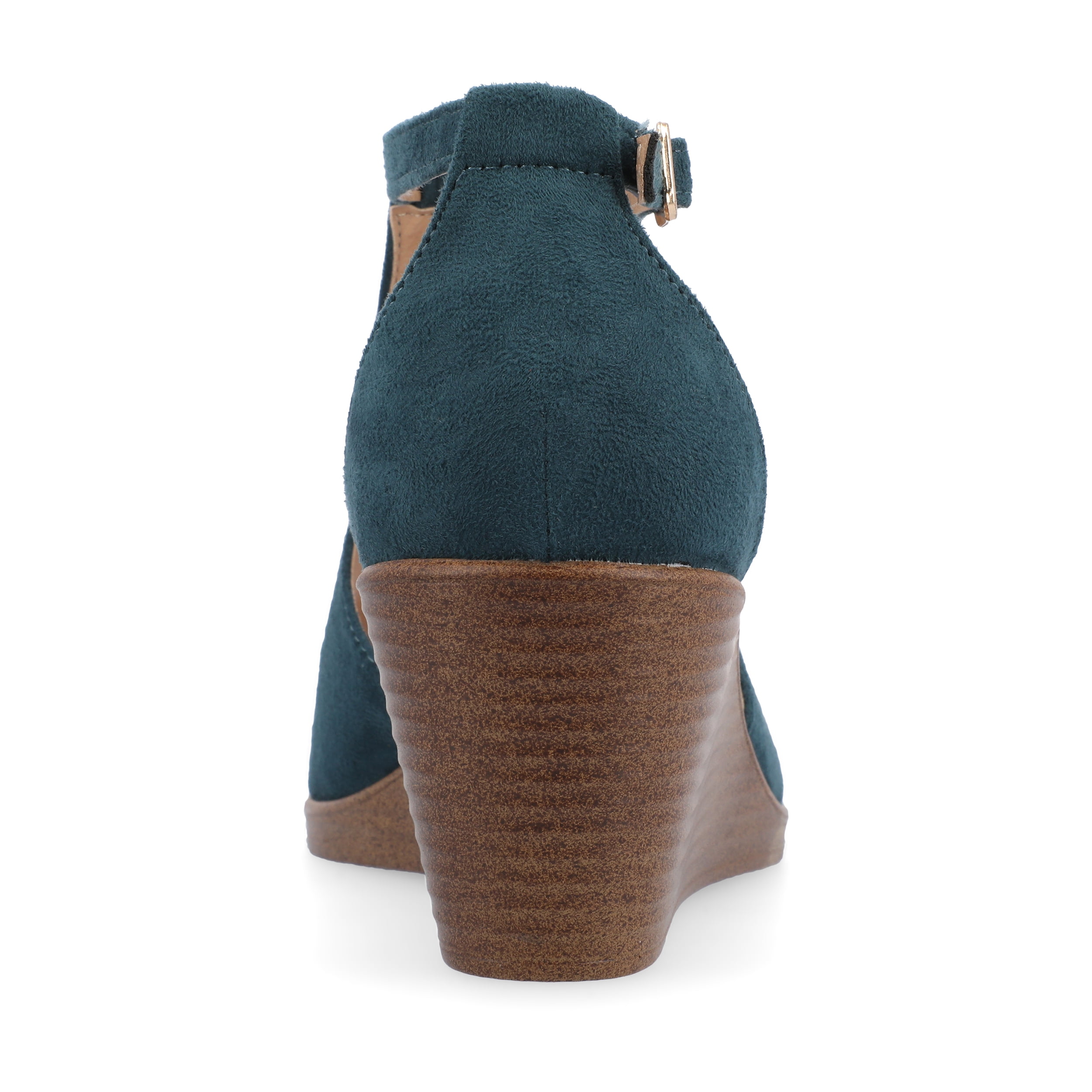Journee Womens Kedzie Peep Toe Wedge Sandals, Widths Available