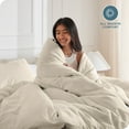 thumbnail image 4 of Bare Home Housse de Couette et Ensemble de Taies de Luxe - Premium 1800 Collection - Ultra Doux - Lit Simple/simple TG, Sable, 2 Pcs, 4 of 8