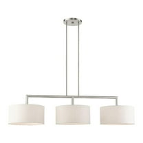 Modern Traditional Three Light Chandelier-Brushed Nickel Finish Bailey Street Home 218-Bel-4363155