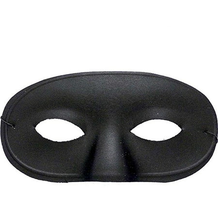 Cp Men's Domino Eye Black Half Mask Great For Halloween One Size