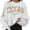 White, variant on Trendfront Womens Texas Graphic Sweatshirts Crewneck Long Sleeve State Letter Print Relaxed Fit Casual College Style Pullover Tops