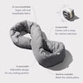 thumbnail image 3 of Infinity Pillow - Home Travel Soft Neck Scarf Support Sleep (grey), 3 of 6