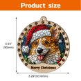 thumbnail image 2 of Icelandic Sheepdog Christmas Dog Ornament, Icelandic Sheepdog Dog Christmas Decor, Icelandic Sheepdog Dog Suncatcher Gift, Xmas Decorations, Dog Gifts, 2 of 4