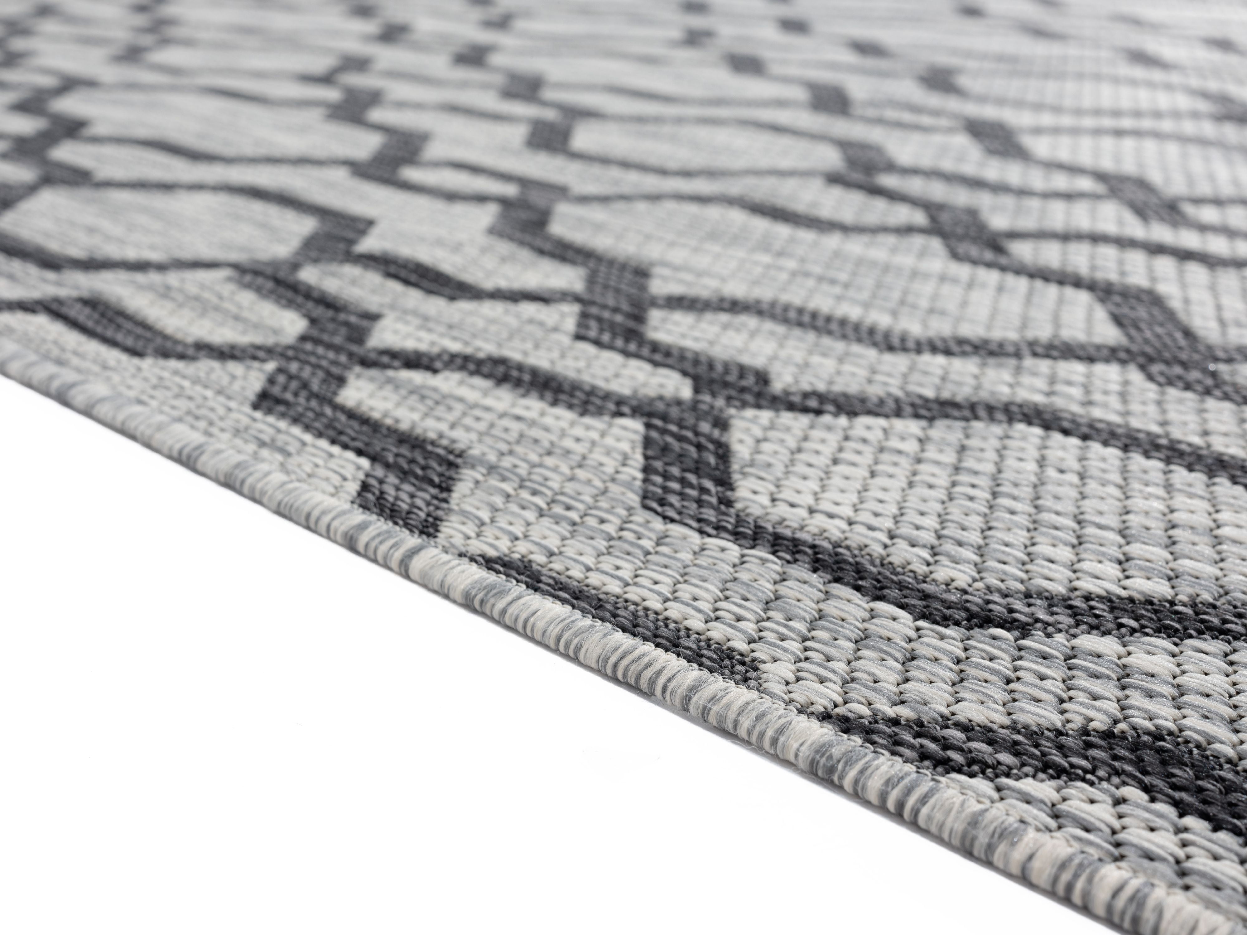 United Weavers Mali Valhalla Contemporary Geometric Area Rug, Black, 7'10" x 10'6"