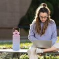 thumbnail image 4 of 3pcs Drinking Bottles Reusable Cups Cold Water Bottle for Outdoor (Pink), 4 of 7