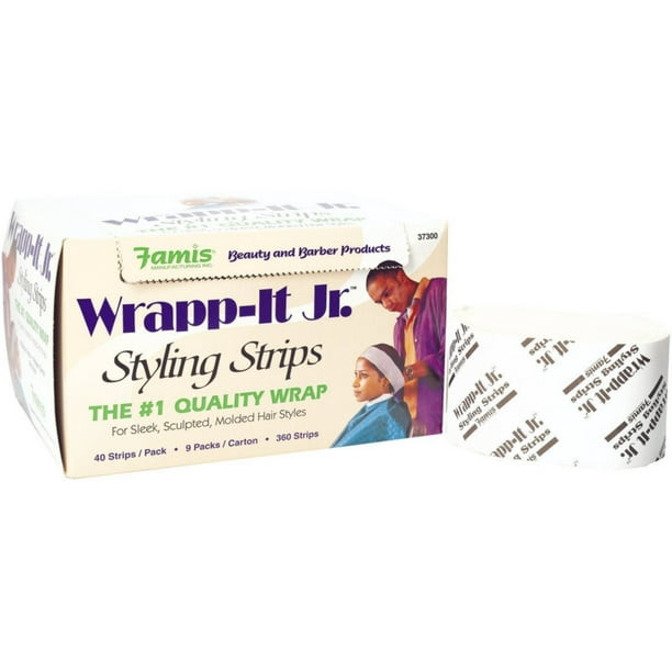 Graham Professional Beauty WrappIt Jr Styling Strips, White, 9 Packs