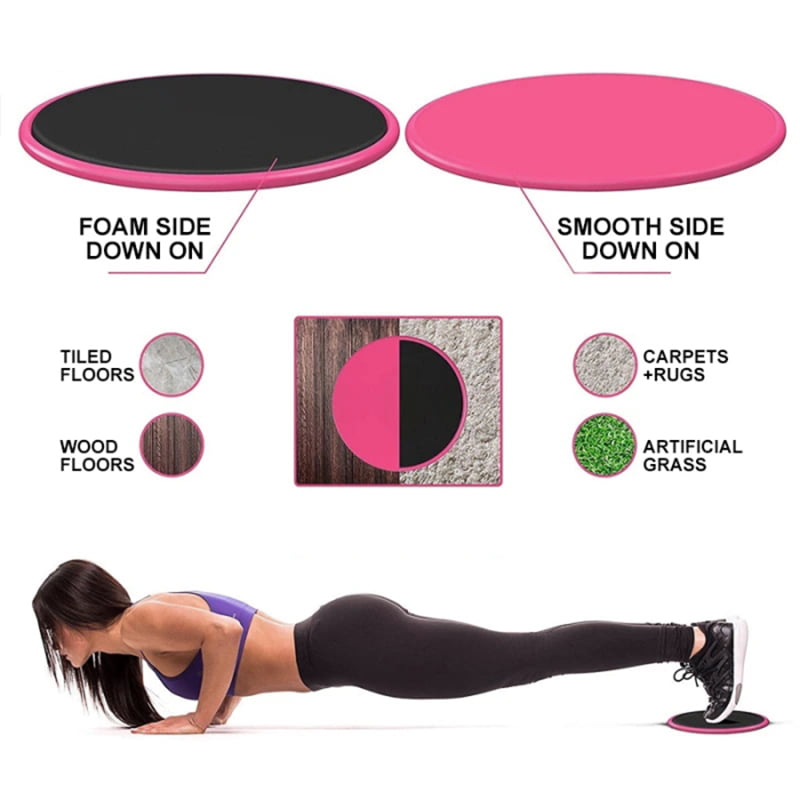 2 pcs Core Sliding Discs Exercise Gliding Disc Whole body Fitness Workout Plate 