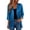 Blue, variant on 3/4 Sleeve Cardigan for Women Open Front Drape Jacket Festival Party Clubwear Loose Fit Lightweight Outerwear Top Night Out