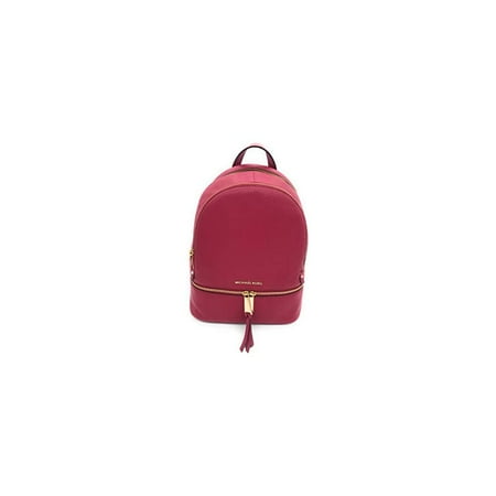 Michael Kors Rhea Ladies Medium Raspberry Red Leather Casual Daypack 30S5GEZB1L506