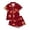 R131-Red, variant on RMGVDSD Women's Pajama Sets Short Sleeve Top and Short Sleeve Shorts Halloween Pajamas Fashion Sleepwear Casual Loungewear Set