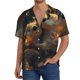 thumbnail image 1 of Fotbe Adorable Otter Pair Hug Camisa Estampada de Manga Corta para Hombre, Casual de Verano, Estilo Playero, Sin Arrugas-4X-Large, 1 of 5