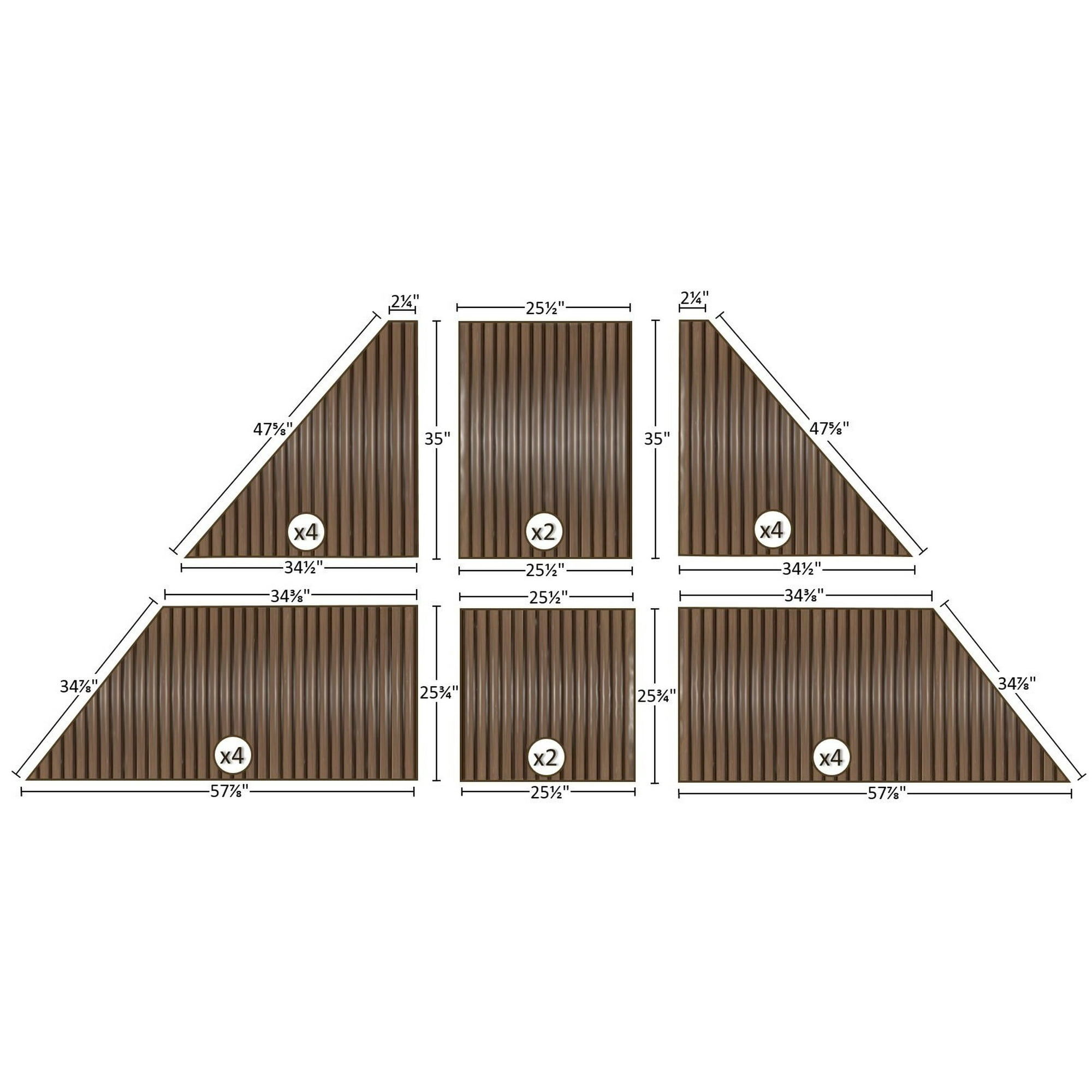 7mm Polycarbonate Roof Panel kit for Gazebo - 10x12 | Walmart Canada