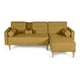 thumbnail image 2 of Sala Modular Reversible Makora Tyson Con Memory Foam, Color Mostaza, Lino Respaldo Reclinable De 3 posiciones., 2 of 10