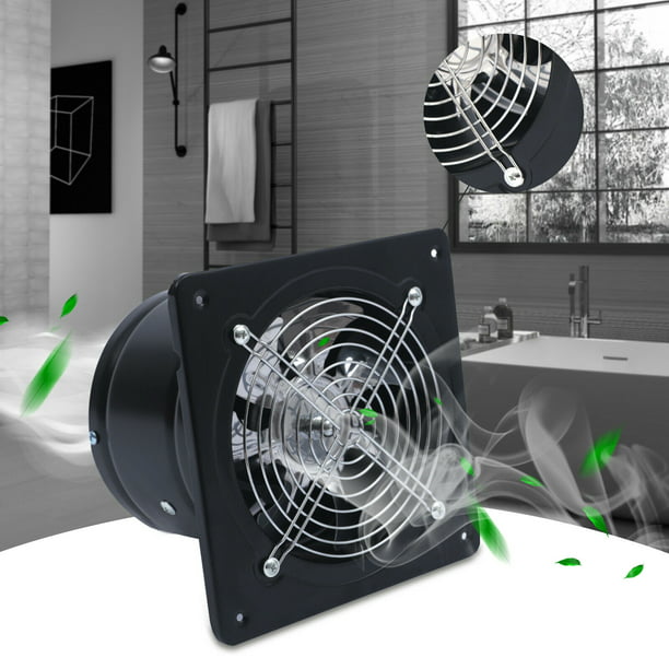 OUKANING 6-inch Kitchen Exhaust Fan 650㎡/h Wall-mounted Bathroom Fan 2800r/min - Walmart.com