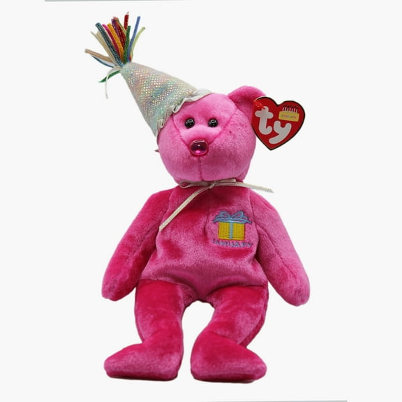 Ty Beanie Baby: January the Bear with Hat | Stuffed Animal | MWMT