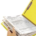 thumbnail image 2 of Six-section Pressboard Top Tab Classification Folders With Safeshield Fasteners, 2 Dividers, Letter Size, Yellow, 10/box, 2 of 7