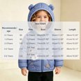 thumbnail image 3 of Spazoro Toddler Girls Hooded Puffer Jacket, Lightweight Animal Print Zip Up Long Sleeve Soft Warm Winter Outerwear for Little Girls Blue Size 0-1T, 3 of 9