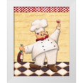 thumbnail image 3 of Daphne Brissonnet 26x31 White Modern Wood Framed Wall Art Titled - Le Chef et le Vin, 3 of 5
