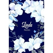 Linda Notes: Personalized Journal with Name with Feminine Interior