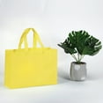 thumbnail image 5 of Unique Bargains Sac Cadeau Réutilisable Style Horizontal Non Tissé 25x35cm, Jaune Lot de 10, 5 of 5