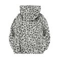 thumbnail image 6 of Spazoro Girls Hooded Sweatshirt with Pockets, Drawstring Hooded Neck Warm Leopard Print Long Sleeve Pullover Tops Casual Hoodies for School Gray Size 13, 6 of 8