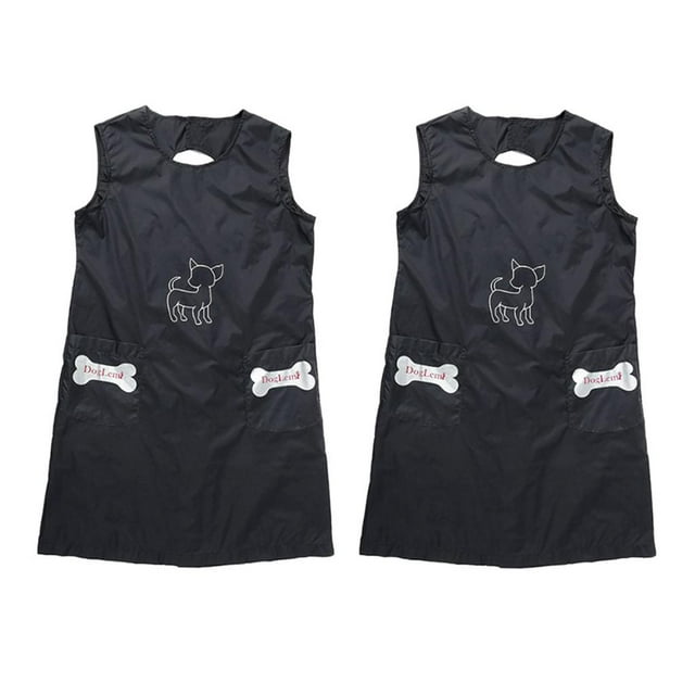 2x Delantal Impermeable atención de Mascotas, Salón de Mascotas, , Delantal para Esteticistas de mascota jinwen Delantal sin mangas