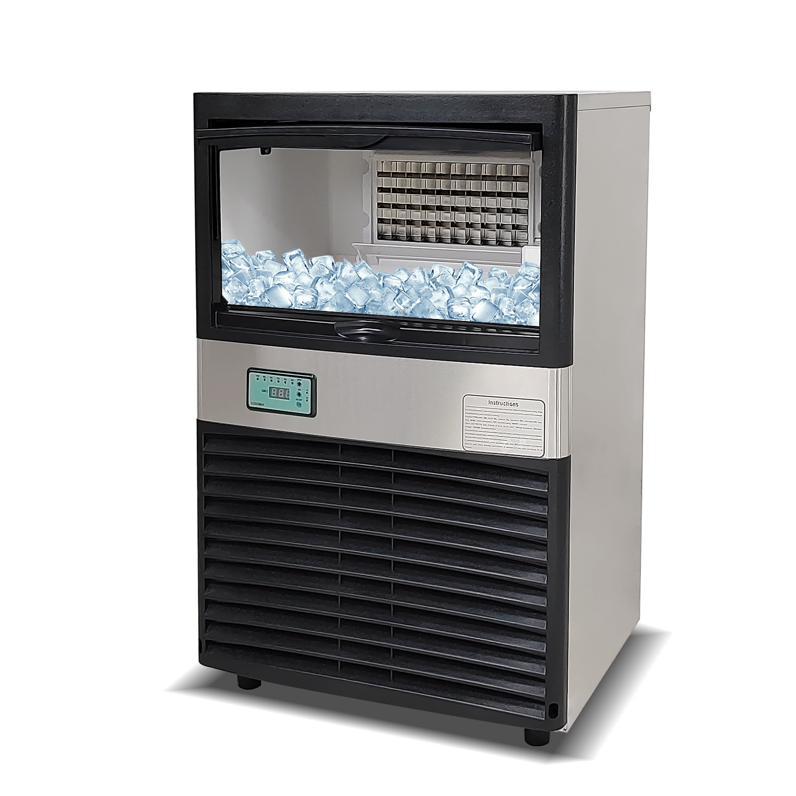 Kolice Commercial Auto Ice Machine Ice Maker Ice Cube Machine-165 LBS/Day for Home,Hotel,Bars,Cafes,Restaurant,Ice Cream Store