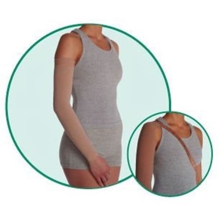 Varin Soft-In Max Arm Sleeve - Regular with Silicone Border, Beige, Size 3, Medium, Compression 20-