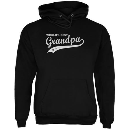 Grandpa Hoodie - Father's Day - World's Best Grandpa Black Adult Hoodie