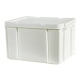 thumbnail image 2 of Bac de Rangement Industriel Empilable pour Camping, Conteneur de Rangement Robuste Blanc, 2 of 9