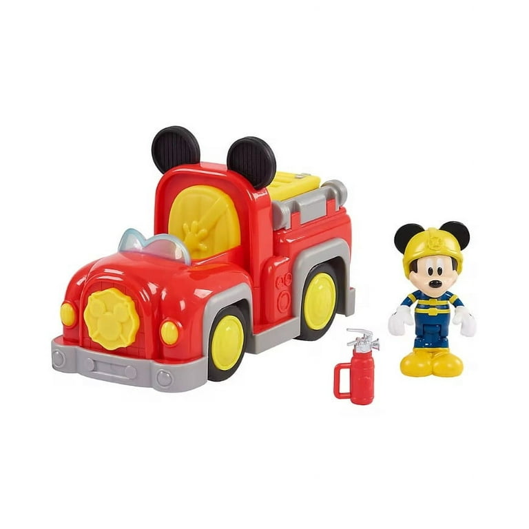 Disney Junior Mickey Mouse Firefighter Figure with Fire Truck