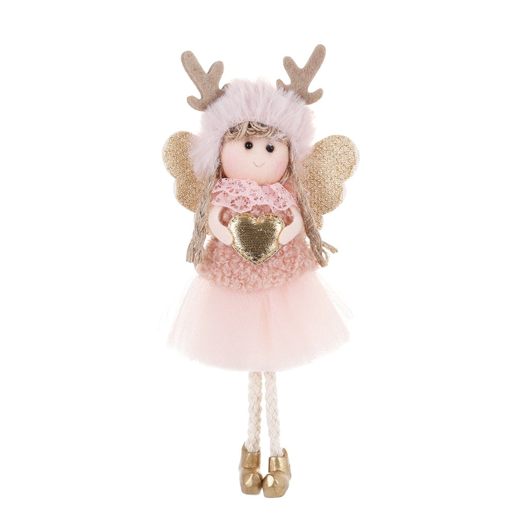 Christmas Angel Doll Toy Xmas Tree Pendants Ornament Xmas Party Fairy Decor Doll 