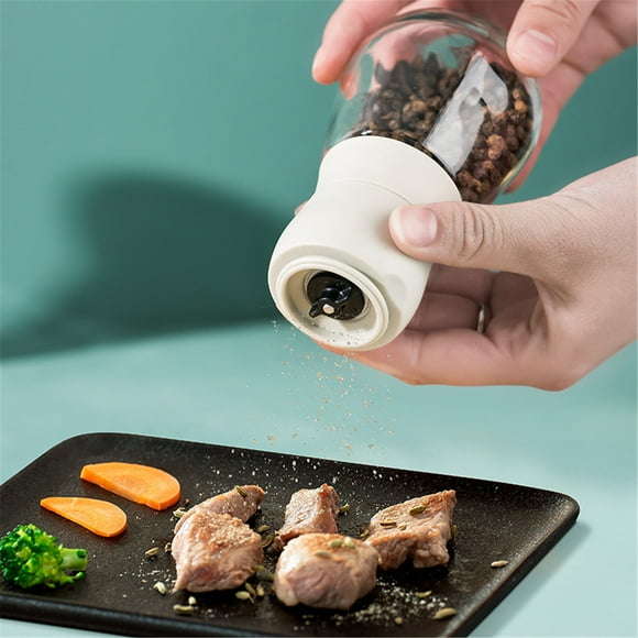 FcBaudy Closet Organizers and Storage Cylindrical Clear Pepper Acrylic Hand Grinder Manual Pepper Grinder Sea Granule Grinder Manual Pepper Grinder Sea Granule Grinder glass Sea salt grinder